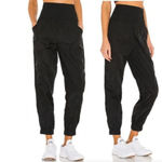 Free People Movement The Way Home Black Nylon High Rise Parachute Pants XS NWOT Photo 2