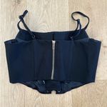 Club L  - Obsessed Lace Up Corset Style Top in Black Photo 2