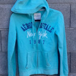 Aeropostale Y2K  Teal Full-Zip Hoodie M Photo 0
