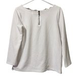 Old Navy Womens Sweater Size Small White Long Sleeve Back Zipper Preppy City Photo 0