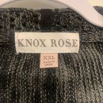 Knox Rose Black & Gray Goth XXL Fringed Cardigan. 1517 Photo 1