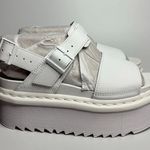 Dr. Martens Voss Quad Mono Hydro Leather Strap Sandals in White Photo 4