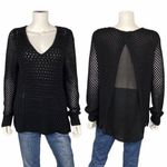 Bar III  Sweater w/Sheer Back Sweater Size L Photo 1