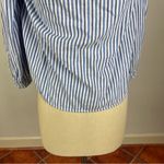 Rag and Bone Drew Striped Off-the-Shoulder Top in Blue/White Photo 4