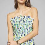 White House | Black Market pleated floral bustier top floral design Photo 0