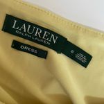 Ralph Lauren Lauren Colorblock Dress Sz 6 Ruched Navy Yellow Minimalist Classic Photo 3