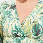 Torrid  womens size 0(10) textured Knit Surplice Puff Sleeve Babydoll Top v neck Photo 9