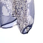 ZARA  Woman Sheer Navy Top Gold Studs Small Photo 2