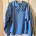 The Vintage Shop Vintage Oklahoma Zip Up Blue Hoodie  Photo 2