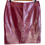 EXPRESS  Vintage Y2K Pink Shimmer Leather Pencil Skirt - size 9/10 (Women's 6) Photo 0