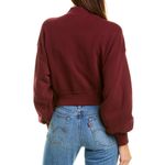 Spiritual Gangster  Maroon Mock Neck Top Photo 1