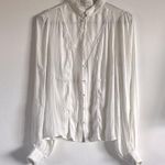 Mango / MNG white button down blouse Photo 0