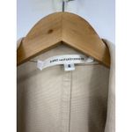 Diane Von Furstenberg  Blazer Womens 6‎ Beige Raw Edge Fringe Jacket Open Front Photo 1