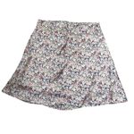 Japna  Women Size Medium Floral Mini Skirt A-Line Ruched (21-205) Photo 1