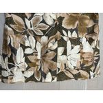 Vintage Bogari Silk Button Up Tunic Sz M Brown Floral Artsy Folk Hipster 90's Brown Size M Photo 4