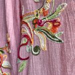 Anthropologie Figueroa & Flower Pink Embroidered Floral Peasant Blouse Boho Photo 7