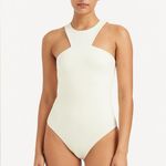 Abercrombie & Fitch  Tank Bodysuit in White Photo 0