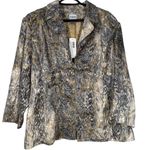 Chico's NWT Vtg Goldie Jacquard Jacket Sz 3/XL Artsy Tapestry Boho Art to Wear Photo 0