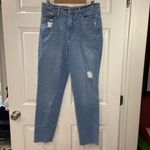Old Navy  High-Rise O.G. Straight Jeans Womens Size 12 TALL Distressed Light Wash Photo 1