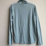 Eileen Fisher Tencel Light Baby Blue Lightweight Turtleneck Blouse Size XS Photo 6