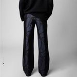 Zadig & Voltaire Pomy Jacquard Chains Trousers Navy Black Size 36 FR Photo 1
