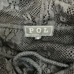 POL  Black Lace Floral Hoodie‎ Pullover Top Long Sleeve See Through Blouse Photo 5