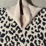Leopard cowl neck sweater Size M Photo 1