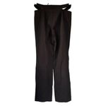 Weekday T9  Black Cut Out Waist Flare Leg Stretch Pants Sexy Photo 5