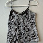 Y2K Floral 90s Beaded Spaghetti Strap Brown 8 Cotton Blouse Beach Boho Friends Photo 6