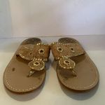 Jack Rogers  Brown tan gold sandals shoes size 9 made in Mexico SEE PHOTOS RARE Photo 2