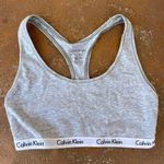 Calvin Klein gray logo sports bra size m Photo 0
