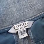 Athleta Cabo Linen 4” Pull On Beachy Short in Chambray Blue | 6 Photo 3