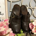 White Mountain Clogs Dark Brown  Mules Studded Slides Womens 9 Photo 2