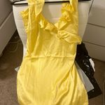 House Of CB Finesse Yellow Ruffle Dress Photo 1