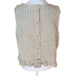 Rylee & Cru Oceanside Top in Nautical Stripe Womens Size Large Brown Photo 1