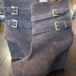 Michael Kors  Women's gray Suede Wedge Boots Photo 1