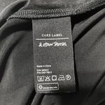 & Other Stories Cupro Blend Cap Sleeve Fitted Ruched Dress Black Size 4 Photo 16