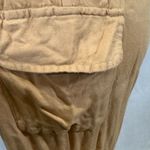 Jolie & Joy caramel tan strapless cargo jogger jumpsuit size medium Brown Photo 2