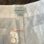 Sundance  Catalog White Linen Shorts 16 NWT Lace Trim Pockets Cotton Coastal Photo 3