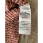 Natural Reflections  Sweater Women Medium Mauve Pullover Henley Open Knit Photo 5
