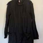 L'Agence  Black Long Coat with hood Photo 0