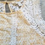 LC Lauren Conrad Lace Back Sleeveless Tunic, L Photo 1