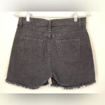 Brandy Melville Black cut off jean Shorts button fly size Large Photo 1