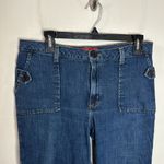 ZENA Vintage Y2K Capri Wide leg patch pocket jeans size 12 Photo 2