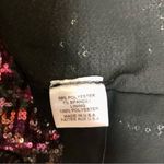 MISA Los Angeles Nova One-Shoulder Bodycon Sequin Mini Dress Pink Purple Black L Photo 15