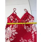 Cacique Red Floral Satin Lingerie Slip Dress Plus Size 14/16 Photo 2