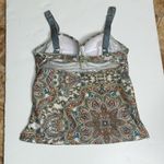 Antonio Melani Multicolor Medallion Print Swim Top Medium Photo 4