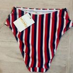 Show Me Your Mumu  Red and Blue Striped Bikini Bottom Photo 1