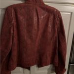 Alfani  Genuine Leather Snake Print Moto Jacket‎ size large Photo 6