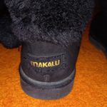 Makalu 8 Cozy Land Fur Boots In BLACK Straps & Ball Style Photo 8